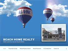 Tablet Screenshot of beachhomerealty.com